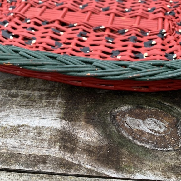 Watermelon Wicker Serving Tray - Picture 3 of 8